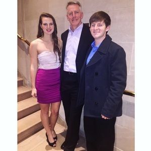 Two tone ruched dress